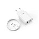 Зарядний пристрій Remax Simple Series 2xUSB 2.1A White (RP-U35)