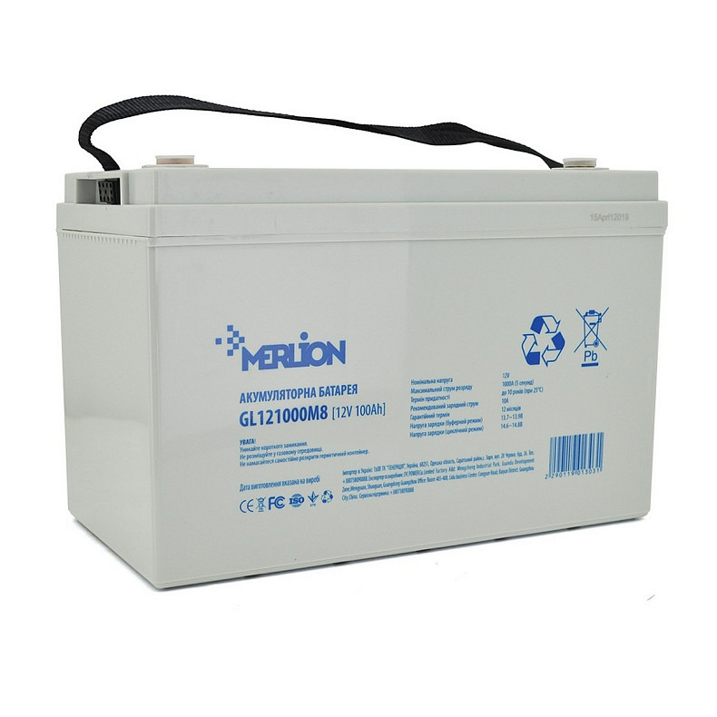Акумуляторна батарея Merlion 12V 100AH GEL (GL121000M8/01303)