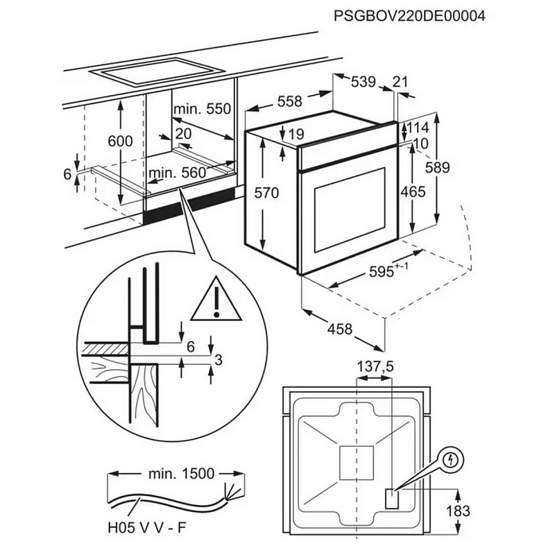 Духова шафа Zanussi ZOHEE2K2