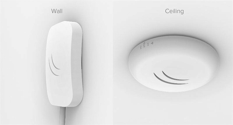 Точка доступа MikroTik cAP Lite RBcAPL-2nD (N300, 650MHz/64Mb, ceiling AP, 1,5dBi, PoE)