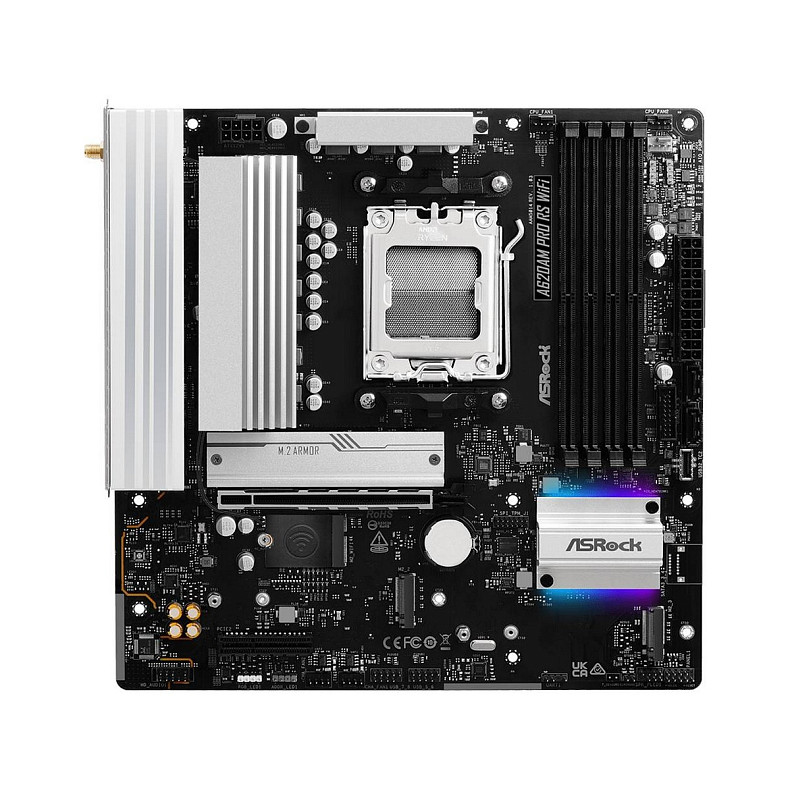 Материнская плата ASRock A620AM Pro RS WiFi Socket AM5