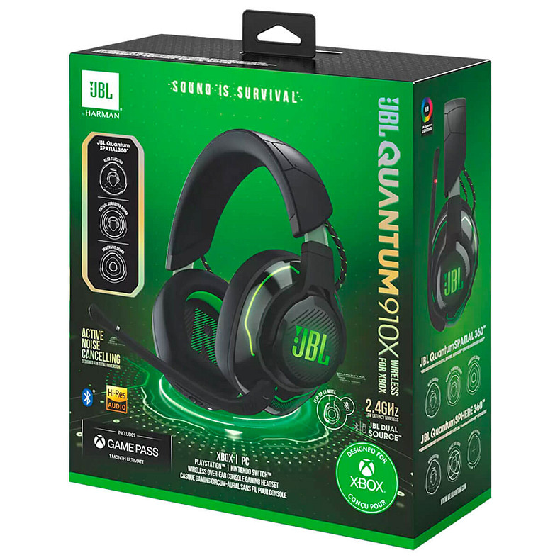 Наушники JBL Quantum 910X Wireless for XBOX (JBLQ910XWLBLKGRN)