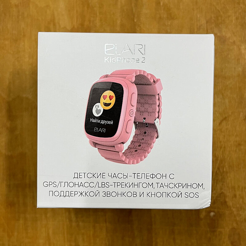 Дитячий смарт-годинник Elari KidPhone 2 Pink з GPS-трекером (KP-2P) - ПУ