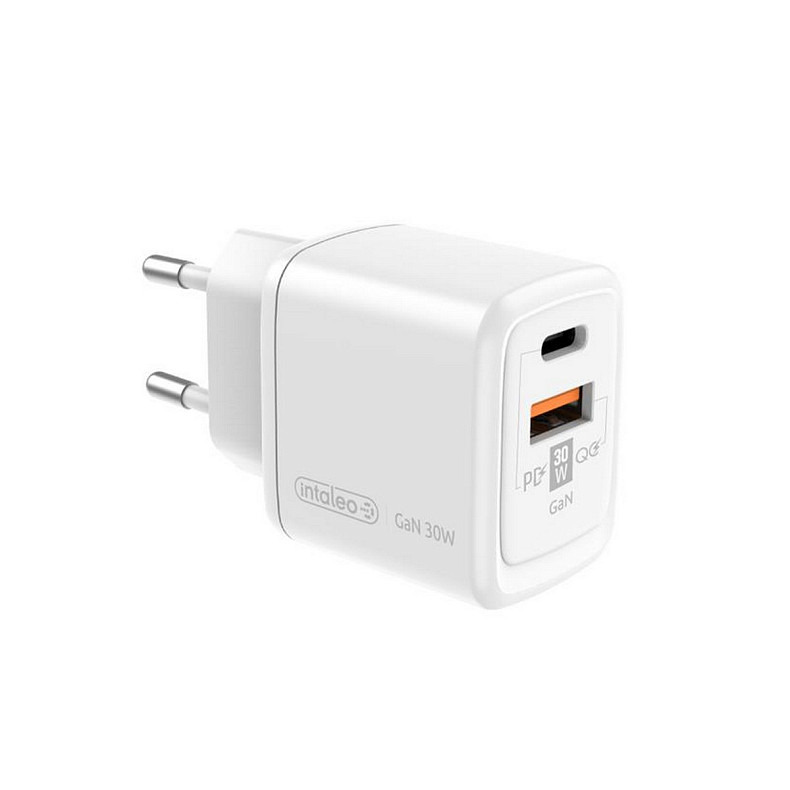 Сетевое зарядное устройство Intaleo TCG30GAN USB-C PD+USB-A QC 3.0 White (1283126578274)