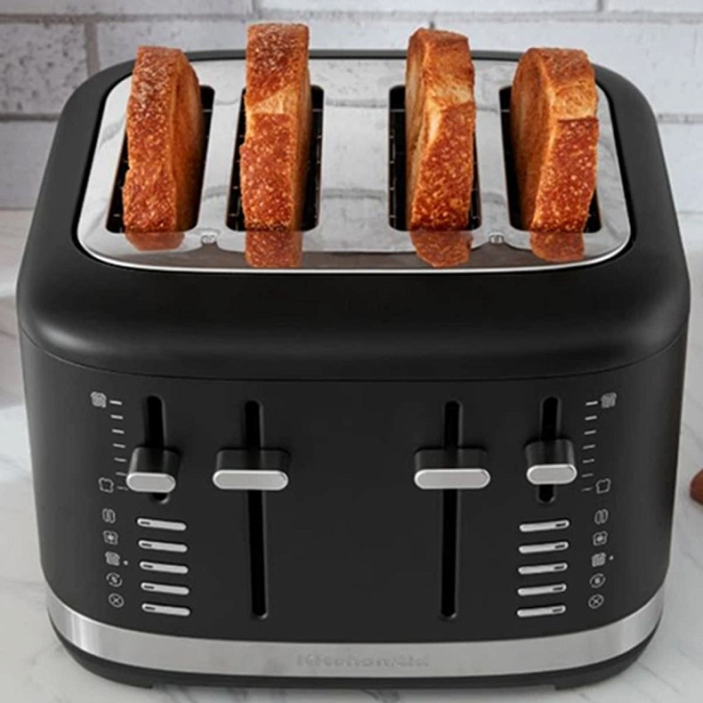 Тостер KitchenAid 5KMT4109EBM на 4 слоти матовий чорний