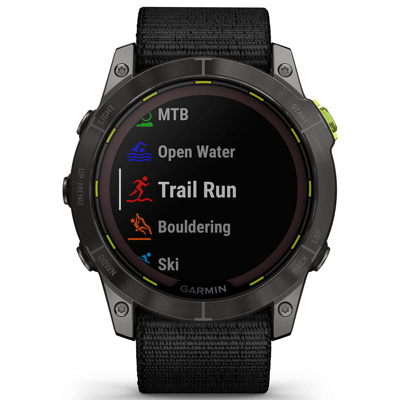 Спортивний годинник GARMIN Enduro 2 Sapphire Carbon Gray DLC Titanium with Black UltraFit Nylon Strap