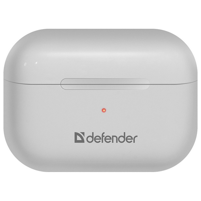 Наушники с микрофоном Defender Twins 636 Pro TWS, Bluetooth, белые