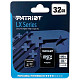 MicroSDHC  32GB UHS-I Class 10 Patriot LX + SD-adapter (PSF32GMCSDHC10)