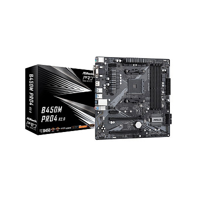 Материнская плата ASRock B450M Pro4 R2.0 Socket AM4