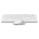 Комплект (Клавіатура, Миша) A4Tech F1010 White USB
