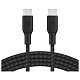 Кабель Belkin USB-С > USB-С, 2м, 100Вт, плетеный, черный