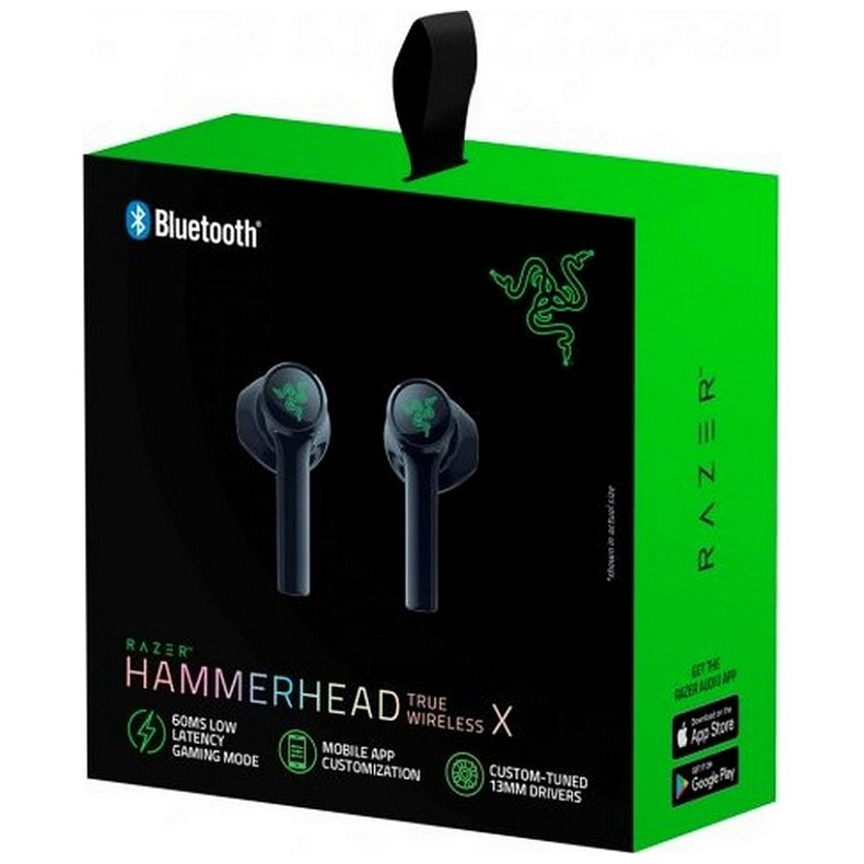 Bluetooth-гарнитура Razer Hammerhead True Wireless X Black (RZ12-03830100-R3G1)