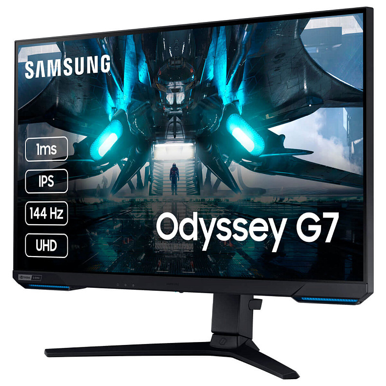 Монитор Samsung 28" Odyssey G7 S28BG700 HDMI, DP, USB, IPS, 3840x2160, 144Hz, 1ms