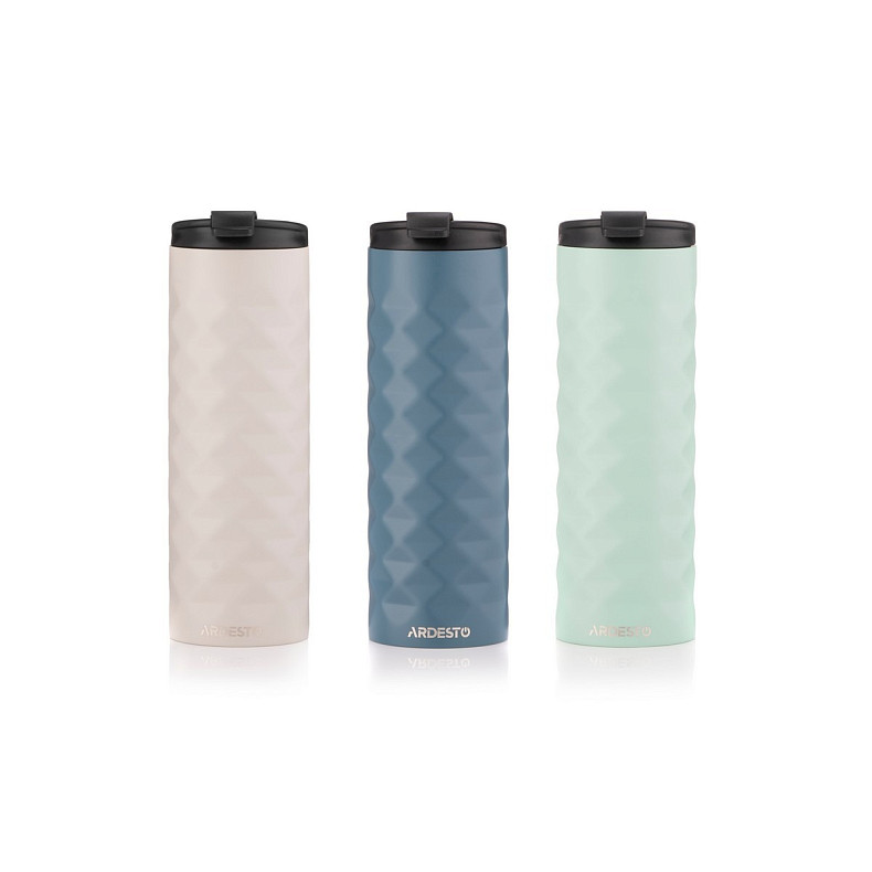 Термочашка Ardesto Bright City, 400мл, нержавеющая сталь, бежевый (AR2640BG)