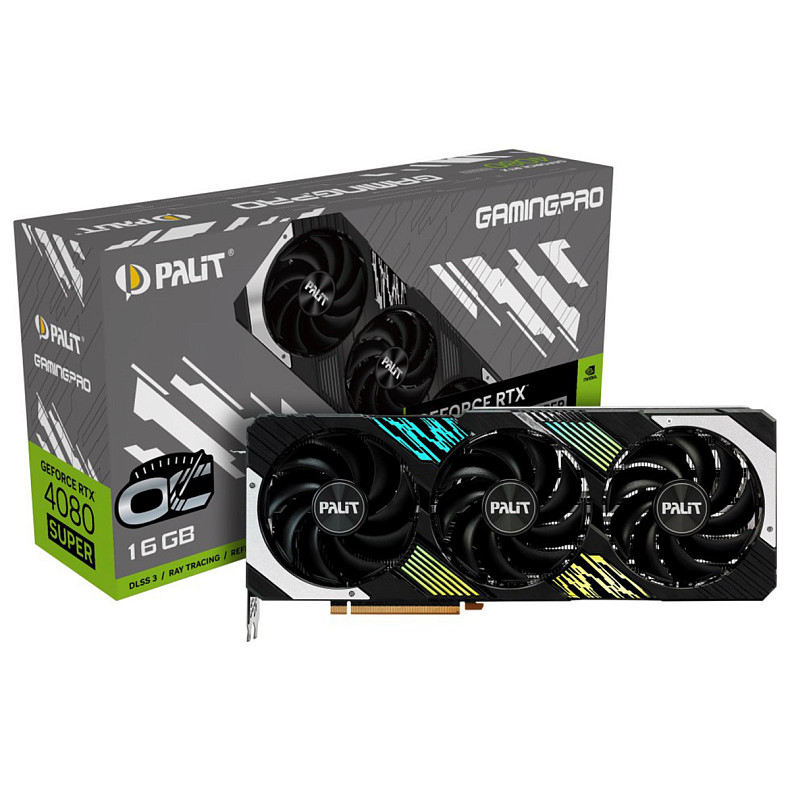 Відеокарта GF RTX 4080 Super 16GB GDDR6X GamingPro OC Palit (NED408ST19T2-1032A)