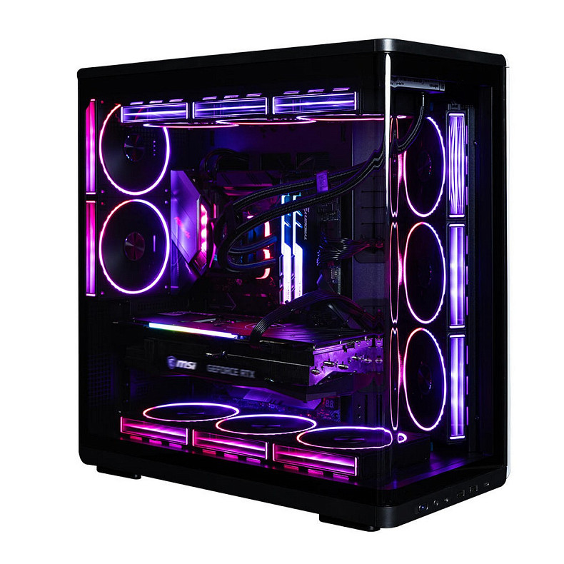 Корпус Zalman P60 без БЖ, 2xUSB3.0, 1x Type C, 3x120мм ARGB Reverse, 2x120мм ARGB, VGA 435мм, LCS re