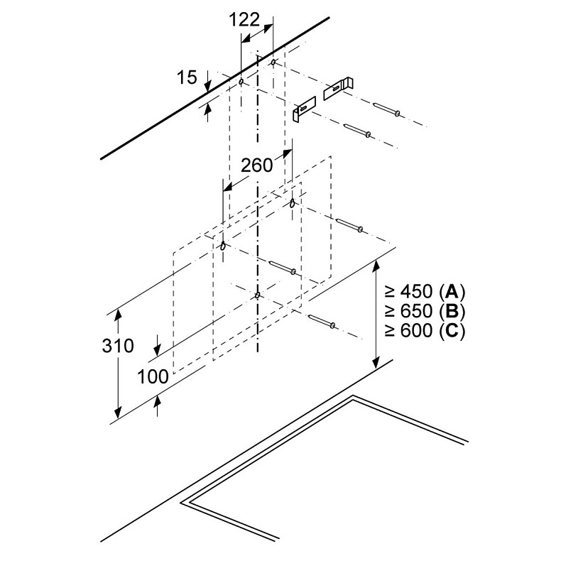 Кухонна витяжка Bosch DWK63PJ20T
