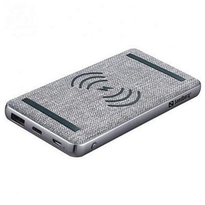Універсальна мобільна батарея Sandberg PD 10000mAh 20W, Wireless QI 15W, USB-A Type-C OUT