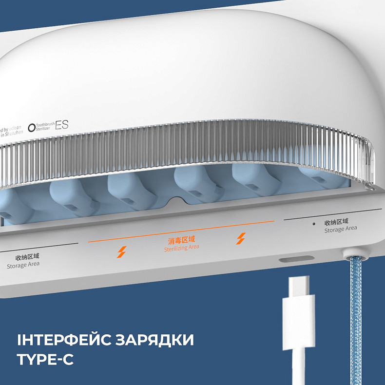 Стерилизатор для зубных щеток Oclean S1 Toothbrush Sanitizer White NEW