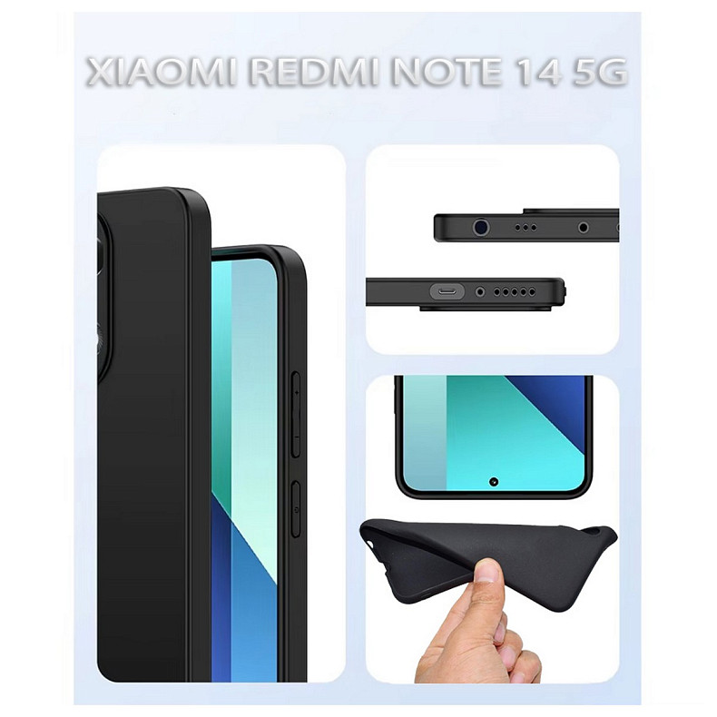 Чохол-накладка BeCover для Xiaomi Redmi Note 14 5G Black (712757)