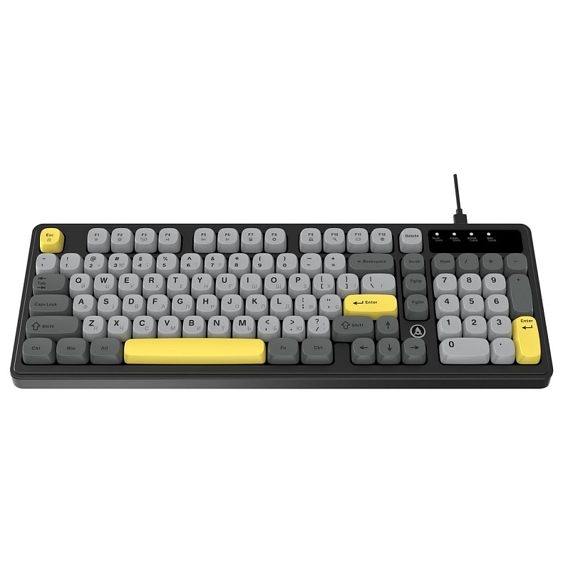 Клавиатура Ajazz AF98 Black USB-C Black Gray Yellow (AF98-BGY)