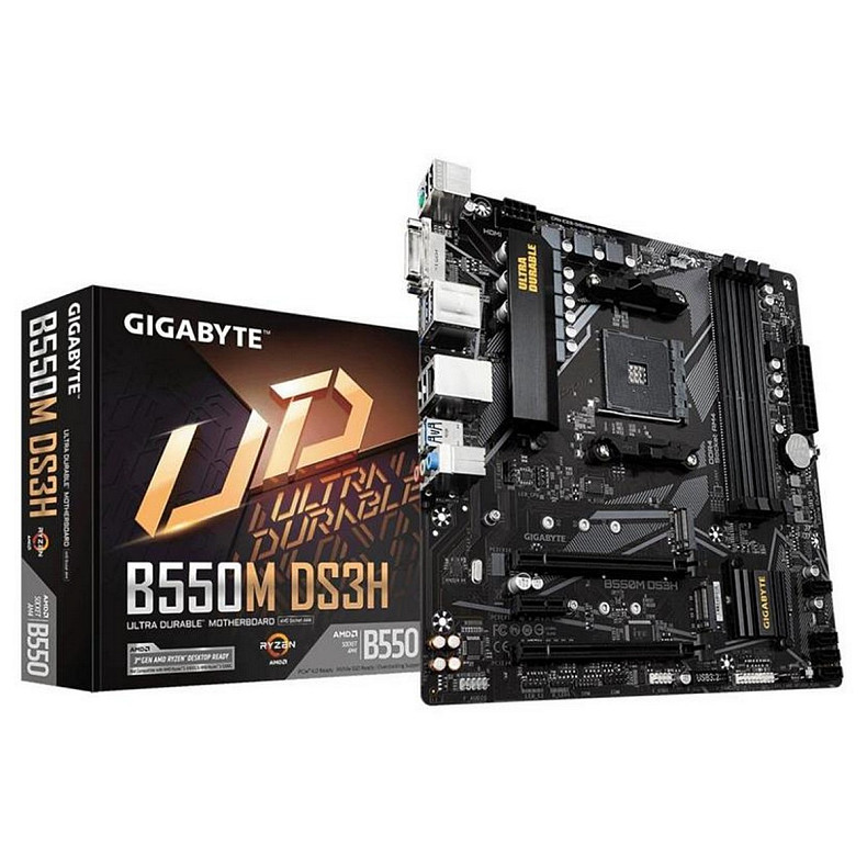 Материнська плата Gigabyte B550M DS3H Socket AM4