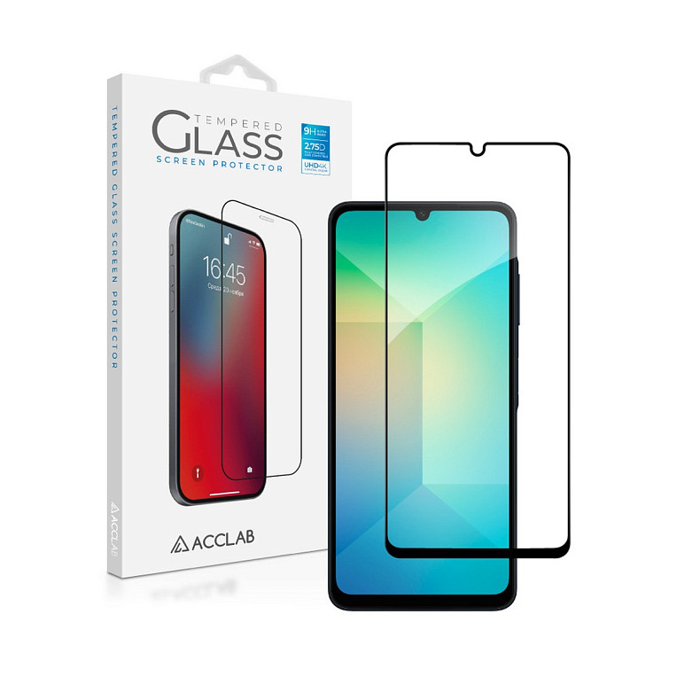 Защитное стекло ACCLAB Full Glue для Samsung Galaxy A06 SM-A065 Black (1283126598814)