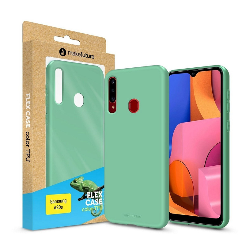 Чехол-накладка MakeFuture Flex для Samsung Galaxy A20s SM-A207 Olive (MCF-SA20SOL)