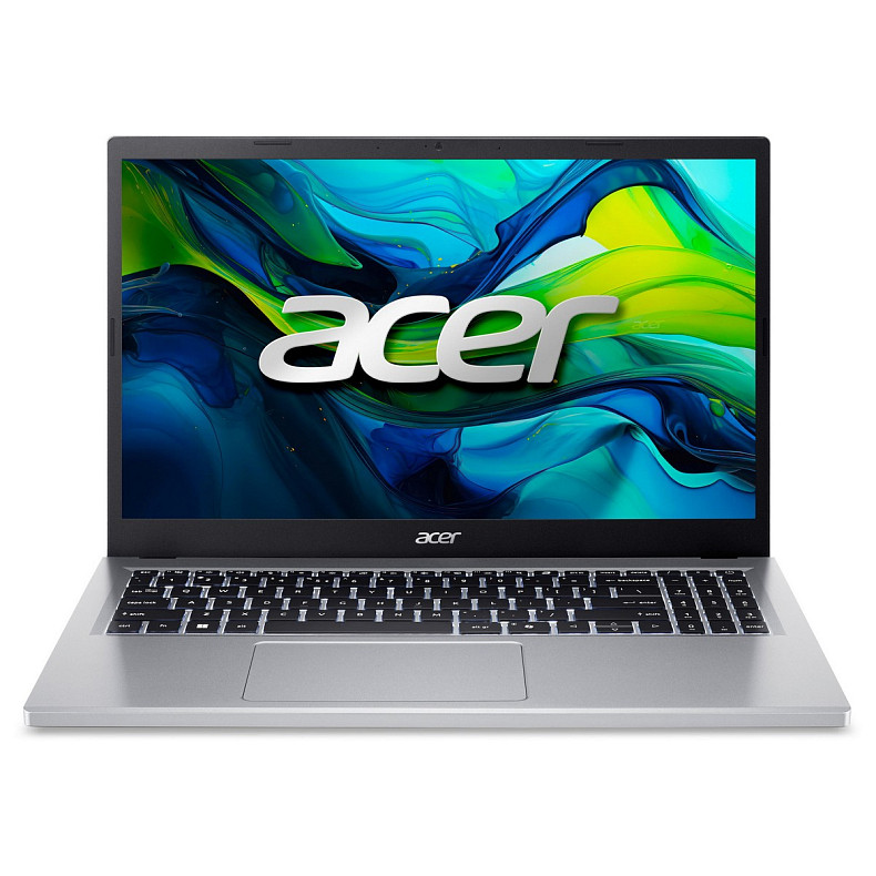 Ноутбук Acer Aspire Go AG15-32P 15.6" FHD IPS, Intel P N250, 8GB, F512GB, UMA, Lin, сріблястий