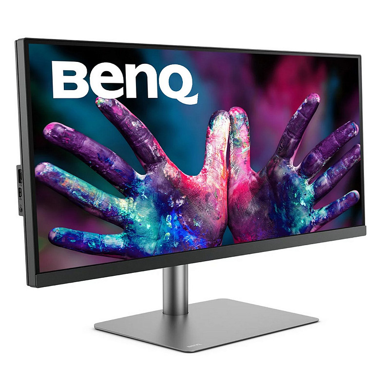 Монітор 34" BenQ PD3420Q, IPS, WQHD, 2 x HDMI, DP, USB-C, USB-hub, HAS, колонки, темно-сірий