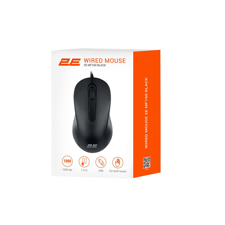 Мишка 2E MF160 USB Black