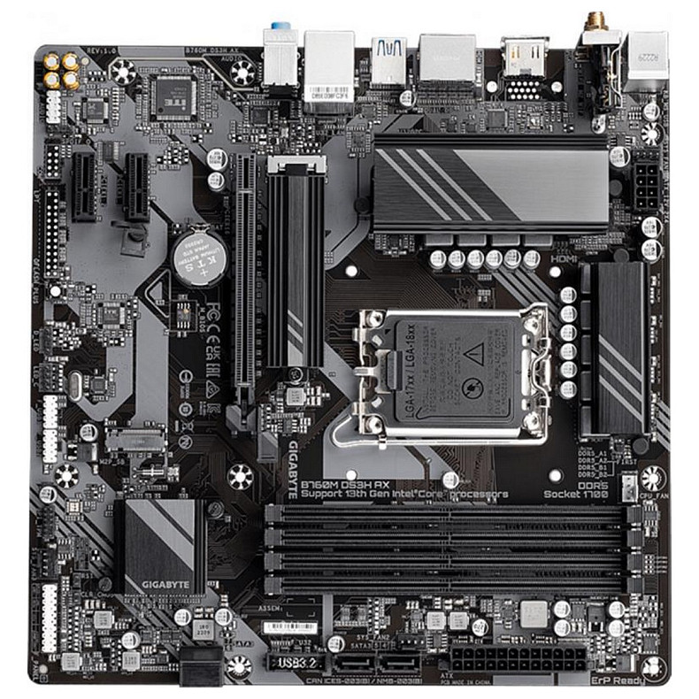 Материнская плата Gigabyte B760M DS3H AX Socket 1700