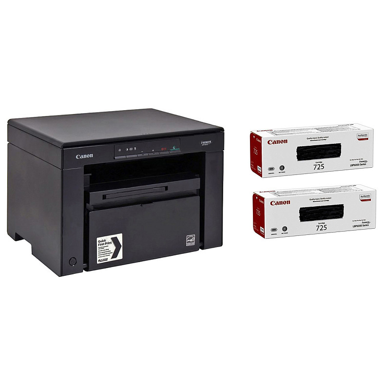 МФУ Canon i-SENSYS MF3010 + CANON 725 2pcs (5252B034)