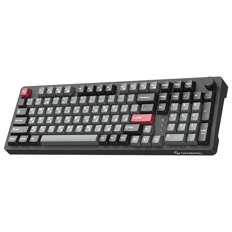 Клавиатура GamePro Asgard Drakkar Keychron Super Red Switch Black (MK305BK)