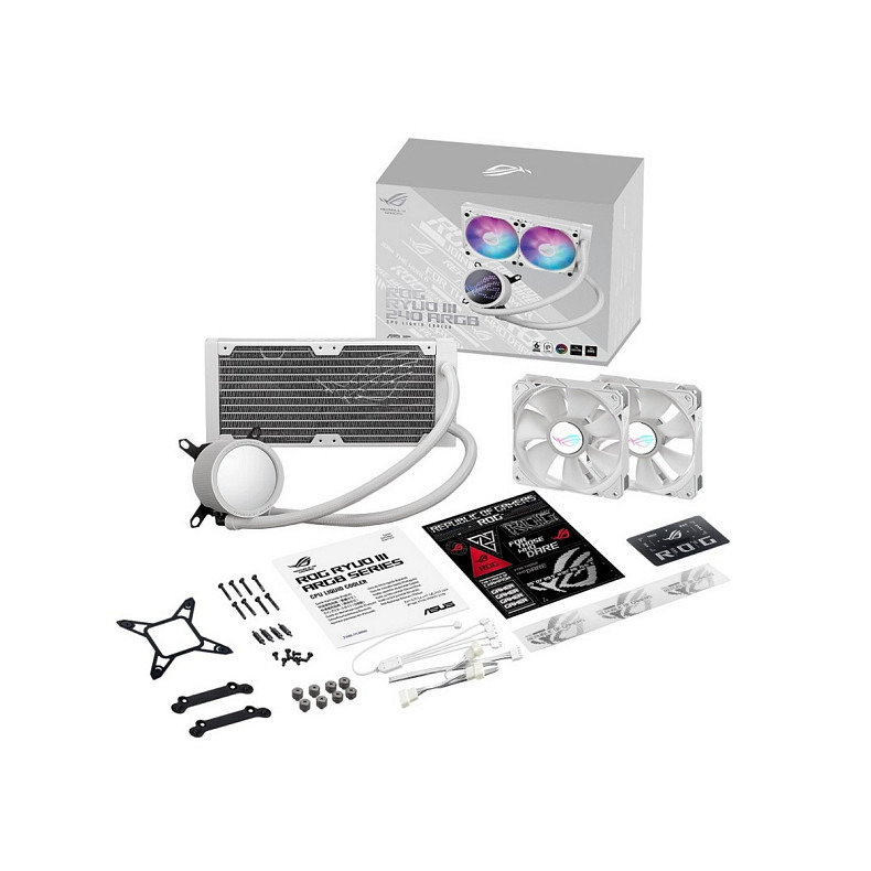 Система водяного охолодження Asus ROG Ryuo III 240 ARGB White Edition (90RC00J2-M0UAY0)