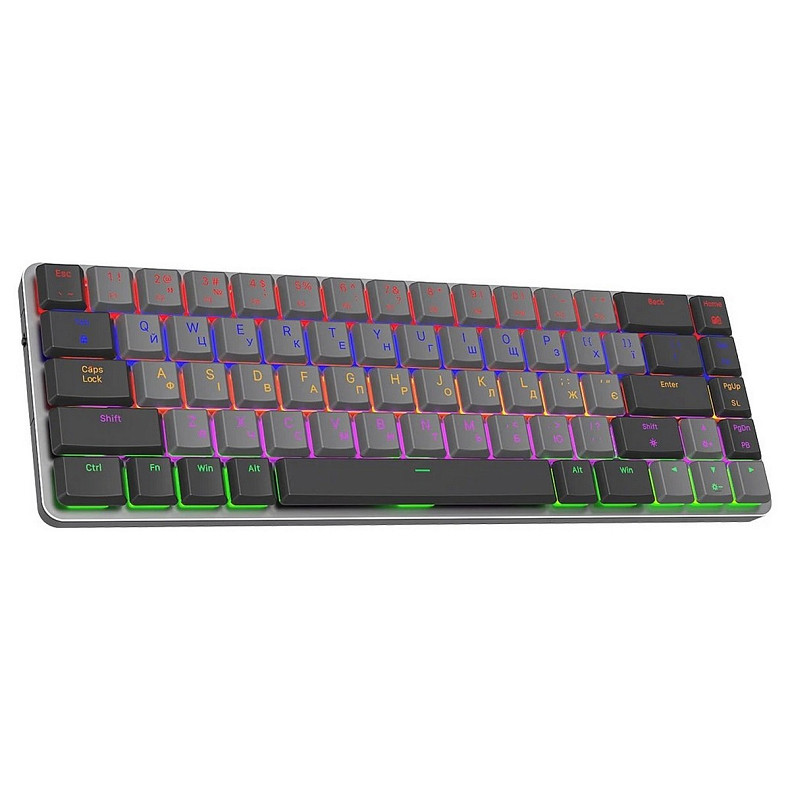 Клавіатура GamePro MK122R Red Swich Low Profile Wireless Dark Gray