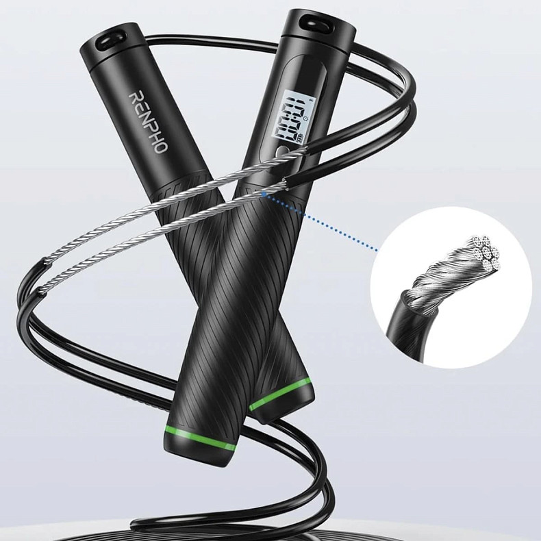 Умная скакалка RENPHO Smart Jump Rope - Black