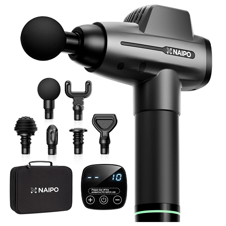 Массажер перкуссионный ручной Naipo (NPMGUN-006)