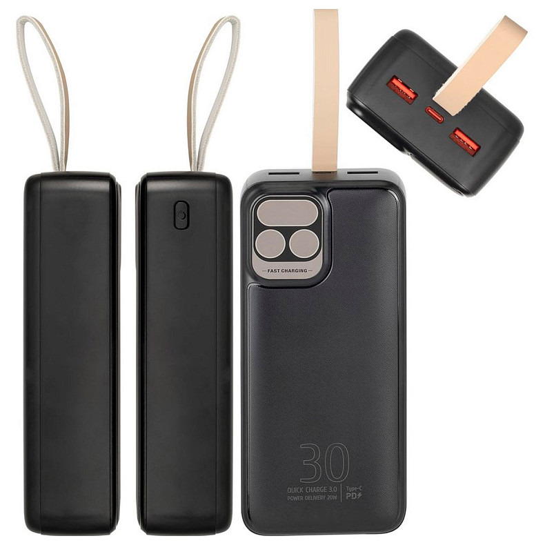 Универсальная мобильная батарея RIVACASE 30000 mA VA2585 (Black)