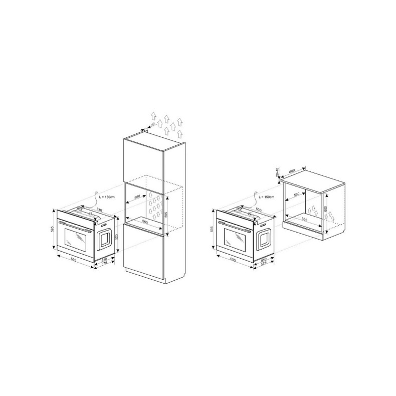 Духова шафа Hansa FCGS69326