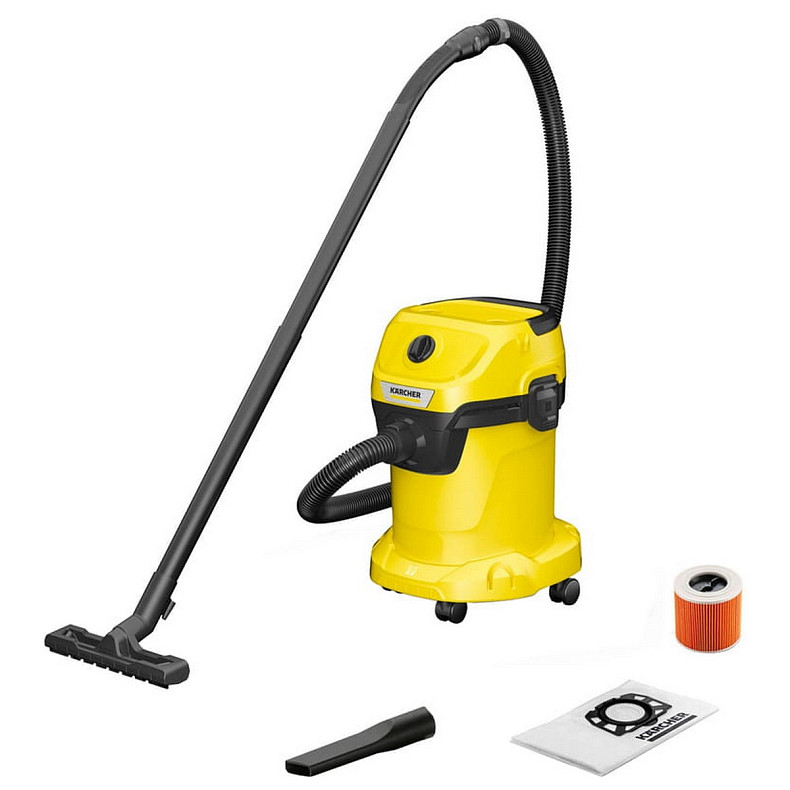Пилосос професійний Karcher WD 3 V-17/4/20 1000Вт контейнер 17л 4.53кг