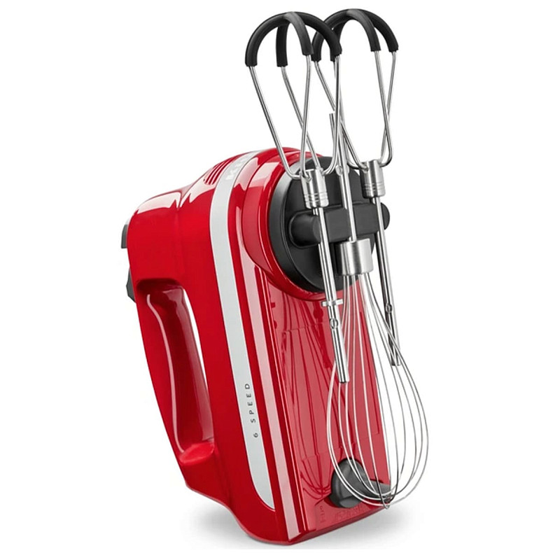 Миксер KitchenAid 5KHM6118EER ручной 6 скоростей красный