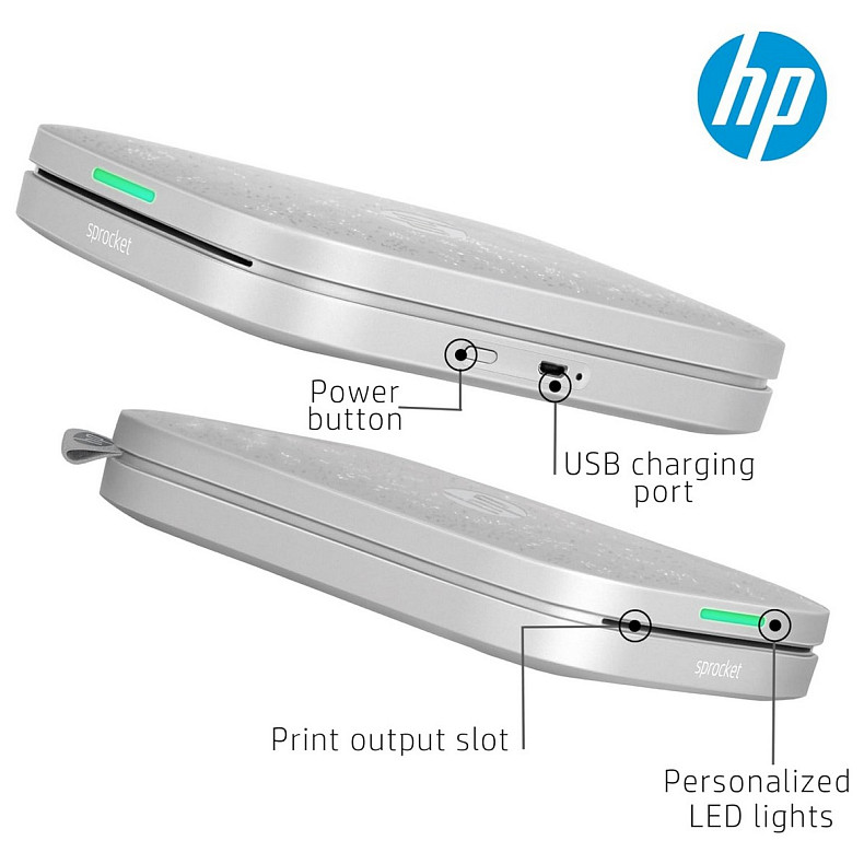 Фотопринтер HP Sprocket 3x4 (HPISP3X4W)