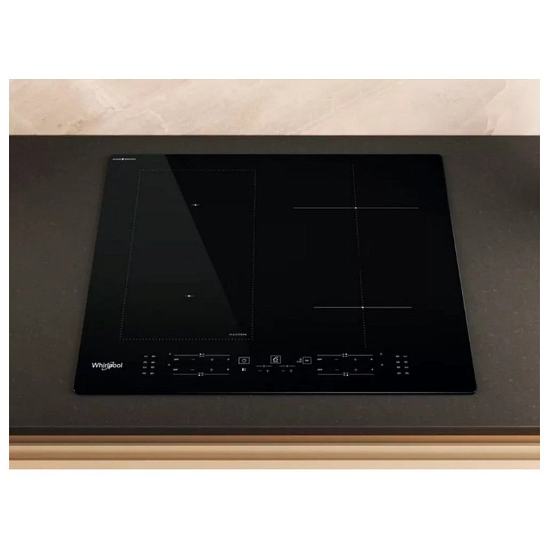 Варочная поверхность Whirlpool индукционная, 60см, расширенная зона, черный