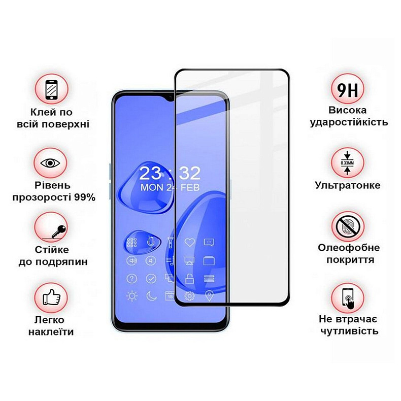 Захисне скло BeCover для Realme 10 Black (708570)