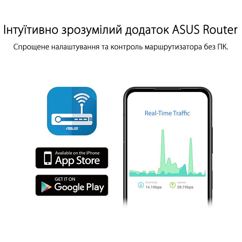 Wi-Fi Роутер Asus RT-AX52 (90IG08T0-MO3H00)