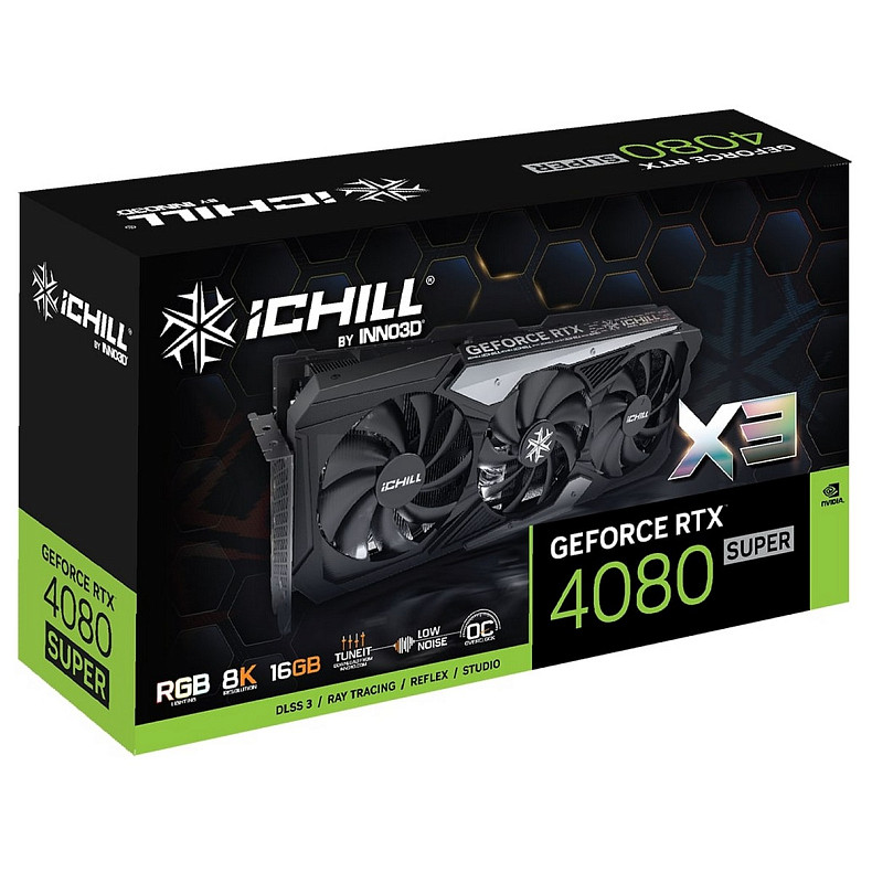 Відеокарта INNO3D GeForce RTX 4080 Super 16GB GDDR6X iChill X3