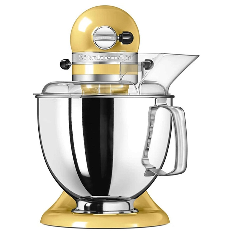Кухонная машина KitchenAid Artisan 4,8 л 5KSM175PSEMY с откидным блоком, цвет величественный желтый