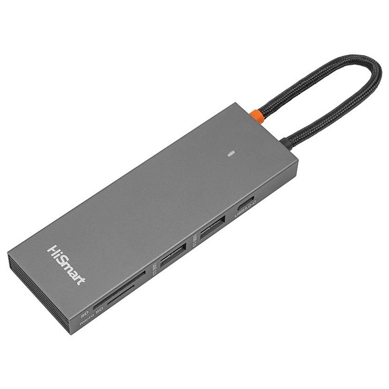 USB-хаб HiSmart USB Type-C - 2 x USB 3.0 HDMI SD TF (CA913459)