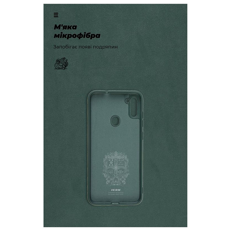 Чохол-накладка Armorstandart Icon для Samsung Galaxy A11 SM-A115/M11 SM-M115 Camera cover Pine Green